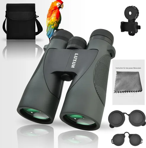 Miniatura 9 de LUXUN Prismáticos de 15 x 56 para adultos de alta potencia con sistema óptico HD, prisma BAK4 y revestimiento FMC, binoculares impermeables