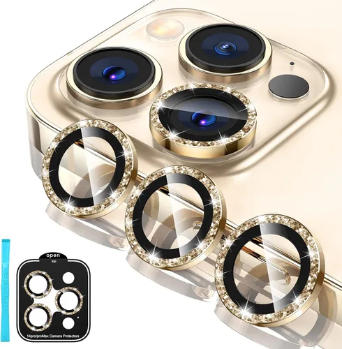 Miniatura 10 de Tensea Protector de lente de cámara para iPhone 14 Pro Max, protector de lente de cámara de vidrio templado 9H, protector de pantalla, anillo