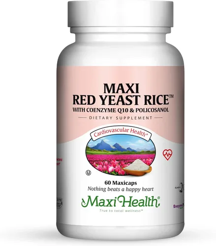 Maxi Health, Complejo de arroz de levadura roja Maxi (600 mg), 60 cápsulas