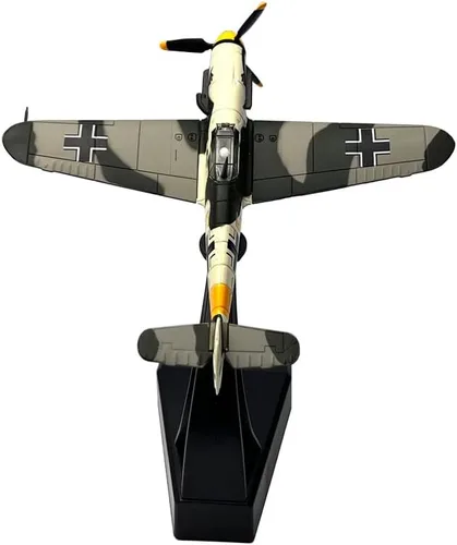 Miniatura 4 de 1/72 Escala WWII Alemán Messerschmitt BF109 Metal Fighter Modelo Militar Modelo Diecast Plane Modelo Regalo Ornamento Colección