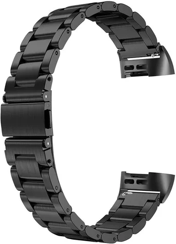 Miniatura 5 de Maxjoy Bandas de carga compatibles con Fitbit: Correa de metal Charge 4/3 SE, repuesto de correa de pulsera de acero inoxidable, tamaños