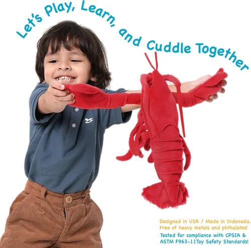 Miniatura 3 de TigerHart Lenora The Lobster - Peluche de 13 pulgadas