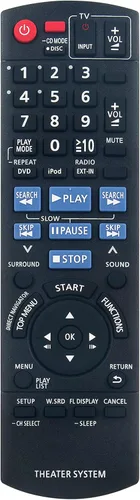 N2QAYB000359 Reemplazar el control remoto para el sistema de sonido de cine en casa Panasonic DVD SA-PT770 SC-PT770 SAPT670 SAPT673 SC-PT670