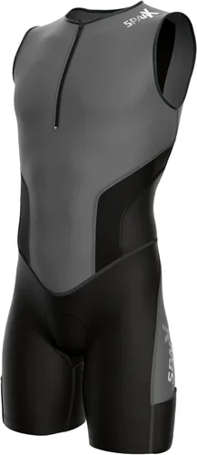 Miniatura 11 de Traje de triatlón Sparx X para hombre, para ciclismo, natación y atletismo Gris