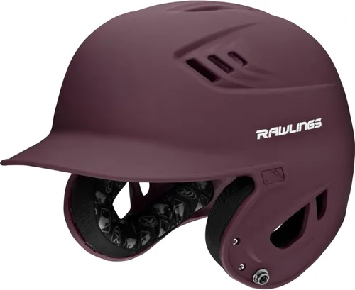 Miniatura 9 de Rawlings Casco de bateo de béisbol R16 Velo Mate Tamaños JR y SR Varios colores Grafito mate