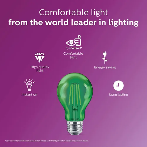 Miniatura 5 de Philips Focos LED 538207 A19: Cristal de filamento, 538249