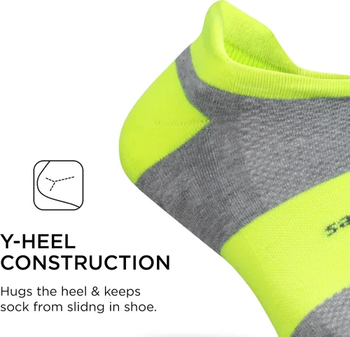 Miniatura 5 de Feetures Calcetines tobilleros de alto rendimiento Max Cushion Calcetines invisibles para mujeres y hombres con lengüeta en el talón (1 par)