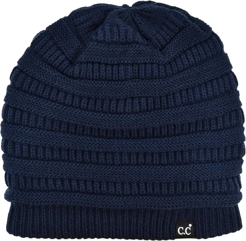 Miniatura 39 de C.C Winter Oversized Beanie Hat with Fuzzy Lining – Thick Knit Thermal Beanie for Cold Weather, Soft Warm Fleece Lined Cap