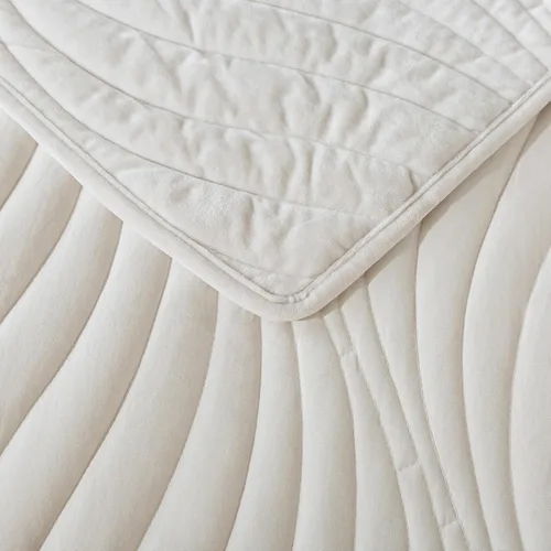 Miniatura 244 de HoneiLife - Juego de colcha de tamaño Queen, juego de ropa de cama de pana bordada de 3 piezas, colcha de lujo, ligera, cálida, para todas las Pana