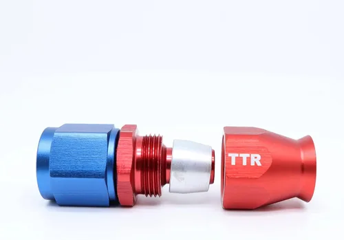 Miniatura 3 de TT Racing AN-10 Acero inoxidable PTFE (teflón) Gas combustible etanol E85 manguera de línea de aceite de 20 pies con kit giratorio de extremo