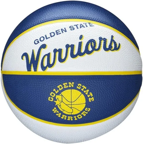 Wilson NBA Team Retro Mini Balones de Baloncesto - Tamaño Mini - 3" Golden State Warriors
