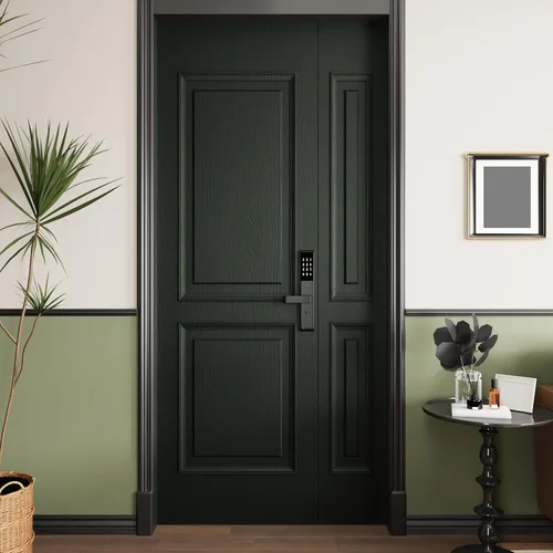 Miniatura 7 de CRE8TIVE Papel de contacto de madera verde oscuro para gabinetes, papel tapiz de grano de madera sintética, papel adhesivo verde autoadhesivo
