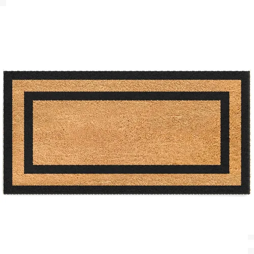 Miniatura 12 de THEODORE MAGNUS - Felpudo de fibra de coco natural con parte trasera antideslizante, 17 x 30 cm/6.7” x 11.8”, para exteriores/interiores