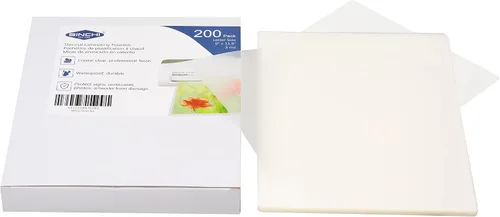 Miniatura 2 de SINCHI Bolsas de laminación térmica, 3 mil, transparentes, paquete de 200, hojas de laminado tamaño carta de 9 x 11.5 pulgadas