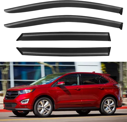 Miniatura 71 de YQAUTEC Viseras de Ventana Protectores de Lluvia para Honda Civic 2022 2023 2024 2025 2026, Deflectores de Viento de Ventilación de Ventana Fuera