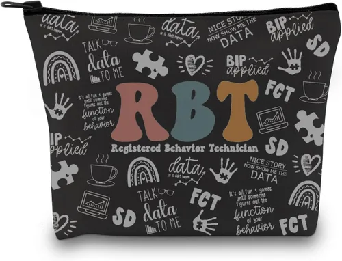 Miniatura 9 de GJTIM Regalo de técnico de comportamiento registrado Regalo RBT Terapeuta de comportamiento Bolsa de maquillaje Bolsa de maquillaje para ABA BCBA