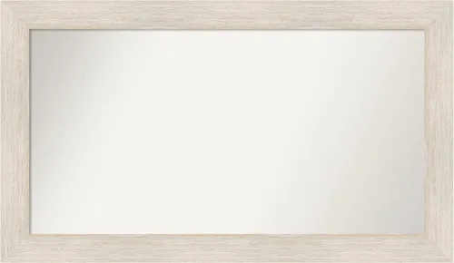 Amanti Art Espejo personalizado, espejo de baño de madera dura, espejo de pared o espejo de tocador de baño sobre el fregadero (25 x 43 pulgadas),