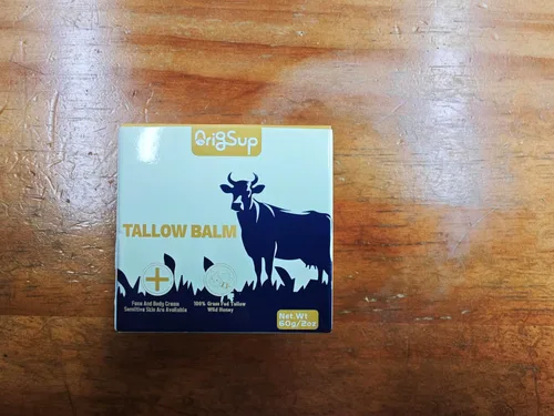 Miniatura 3 de Bálsamo de sebo de res para el cuidado de la piel - Aceite corporal hidratante completamente natural con miel y cera de abejas - Sebo de vacas