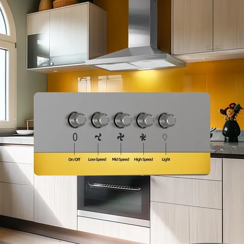Miniatura 3 de FIREGAS Campana extractora de 30 pulgadas, tipo de montaje en pared con conductos/sin conductos, convertible de acero inoxidable de 450 CFM, campana