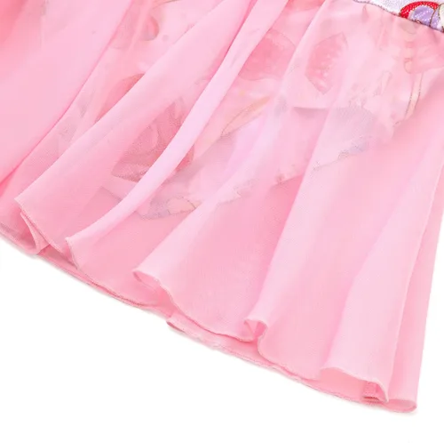 Miniatura 45 de EQSJIU Leotardo de baile de manga larga para niñas, vestido de ballet brillante con copo de nieve, tutú con falda tutú para niñas