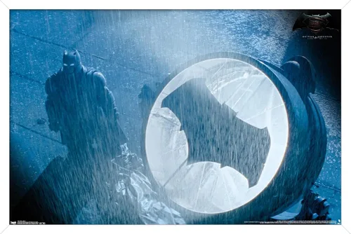 Miniatura 14 de Trends International Película DC Comics – Batman v Superman – Póster de pared de señal, 14.725 x 22.375 pulgadas, versión enmarcada de madera