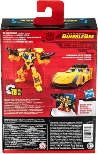 Miniatura 12 de Transformers Toys Studio Series Deluxe Bumblebee 111 Concept Art Sunstreaker - Figura de acción de conversión de 4.5 pulgadas, 8+