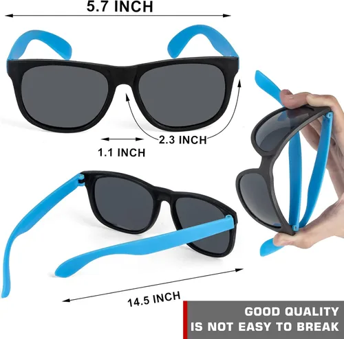 Miniatura 3 de Paquete de 48 lentes de sol de neón de 16 colores, estilo retro de los años 80, regalos de fiesta a granel para carnaval, juguetes de piscina