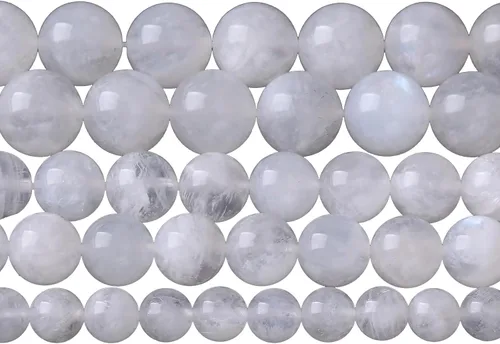 Miniatura 58 de 4MM 86 piezas cuentas sueltas de calcedonia azul aguamarina para hacer joyas, pulseras, collares Aguamarina azul