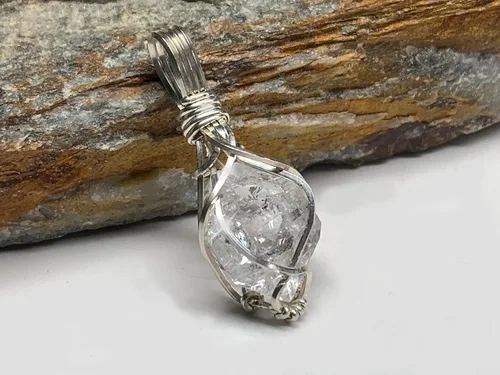 Miniatura 3 de 66 necklace pendant gemstones choose from moldavite, citrine, or herkimer diamond