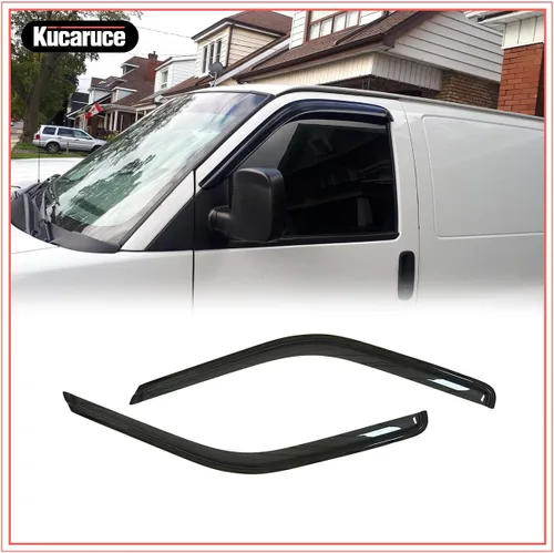 Miniatura 13 de CL4P01 - Deflector de ventilación de viento para ventana lateral original, 4 piezas de montaje exterior, bonito juego de protectores de lluvia