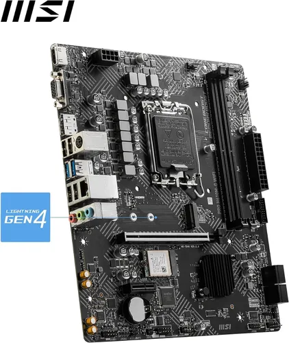 Miniatura 5 de MSI PRO H610M-G Placa base WiFi, Micro-ATX. Soporta procesadores Intel Core de 14ª, 13ª y 12ª generación, LGA 1700 - DDR5 Memory Boost 5600MHz/MAX