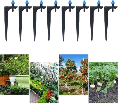 Miniatura 3 de Sistema de riego de jardín, 20 unidades/bolsa gotero de riego con inserto de tierra emisores de riego por goteo de árboles frutales para tubos