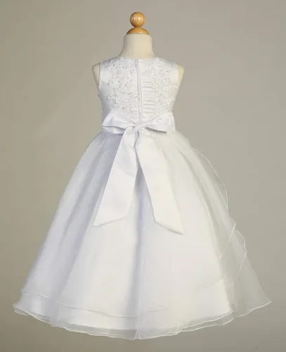 Miniatura 4 de Vestidos de Primera Comunión para Niñas 7-16 Vestido de Santa Comunión Blanco Vestidos de Primera Comunión para Niñas Plus