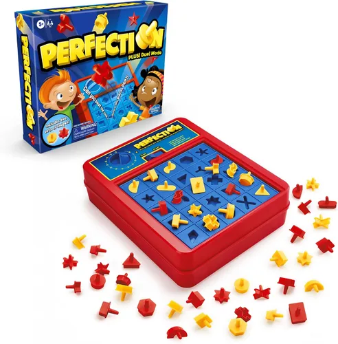 Miniatura 2 de Hasbro Gaming Perfection Plus 2-Jugador Modo Duelo Formas y Piezas Emergentes Edades 5 y Más (Exclusivo de Amazon)