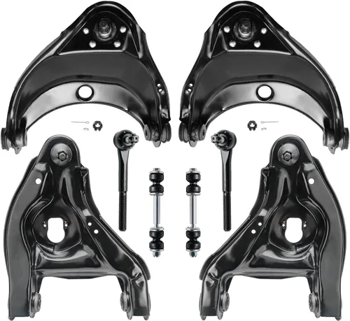 Miniatura 98 de Detroit Axle - Kit de brazos de control de extremo delantero de 8 piezas para Dodge Dakota 00-04, Durango 00-03, 4 brazos de control superior e