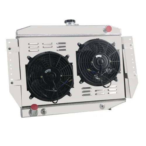 Miniatura 3 de Relé de ventilador de aluminio de 4 filas para Jeep Wagoneer Cherokee J10 J20 J-100 J-2500 J-2600 J-4600 J-4700 J-4800 5.9L/6.6L V8 1973 1974 1975