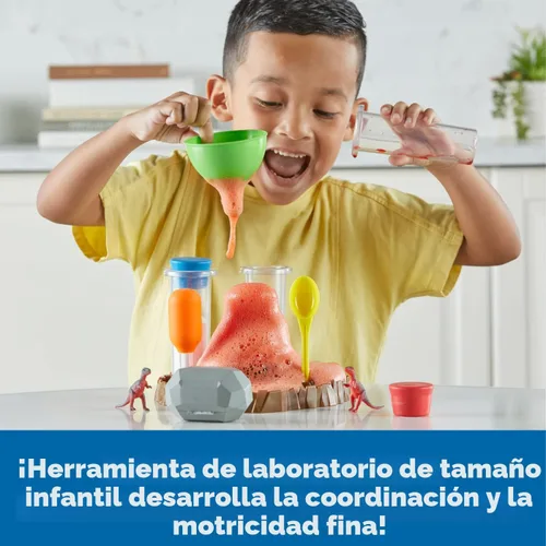 Miniatura 4 de Learning Resources Fizzy Volcano - 13 Piezas, Edades 4+, Kits de Laboratorio Científico para Preescolar, Experimentos de Juguetes STEM para Niños