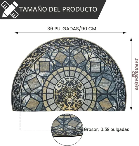 Miniatura 3 de CHICHIC Tapete grande para puerta de entrada, 24 x 36 pulgadas, tapete de entrada para puerta delantera, exterior, resistente, tapete de bienvenida