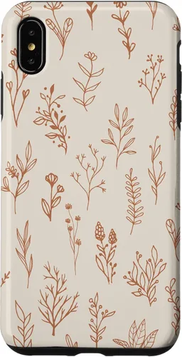 Miniatura 11 de Cute Beige Brown Wildflower Aesthetic Flower Pattern Case for iPhone 17