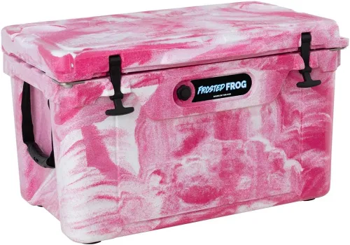 Miniatura 17 de USA Made Frosted Frog - Cofre de hielo de 45 cuartos de galón de camuflaje, resistente de alto rendimiento, moldeado por rotografía de grado
