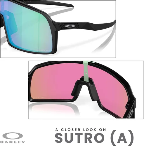 Miniatura 69 de Oakley Sutro OO9406 / OO9462 - Lentes de sol para hombre, kit de correa de accesorios, bolsa de microfibra