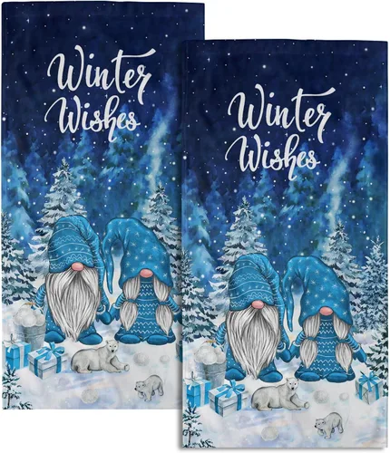 Miniatura 21 de Giwawa Toallas de Mano Verdes Bosque Nebuloso Set de 2 Montaña Bosque Suave Toallas de Huésped Toallas de Cara Baño Decoraciones Finas Toallas