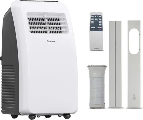 Miniatura 15 de Shinco 8,000 BTU aire acondicionado portátil con función de deshumidificador incorporada, modo ventilador, unidad de CA silenciosa que enfría