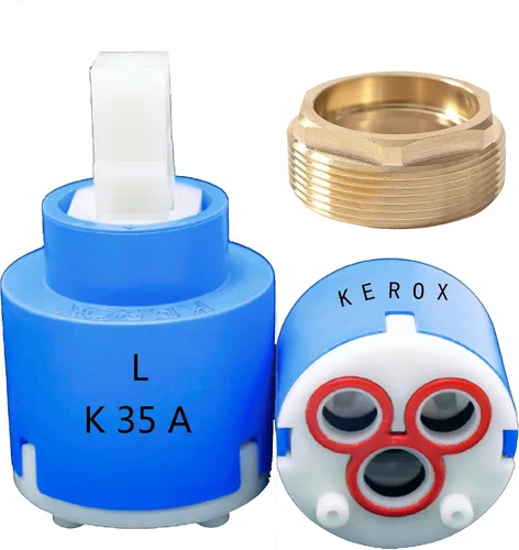 KEROX - Cartucho de grifo K35A, cartucho de repuesto compatible con La Torre, Gerber, Danze & Moen, reparación de bañera de ducha de una sola