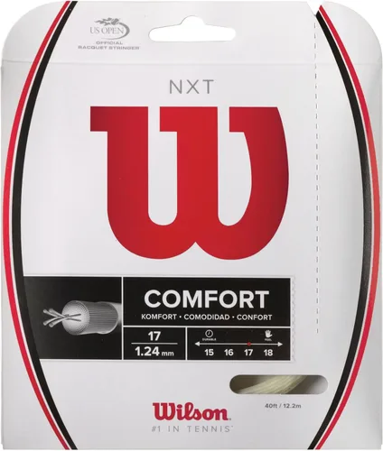 Miniatura 7 de Cuerda de tenis Wilson NXT - Juego y carrete de 200 m Blanco