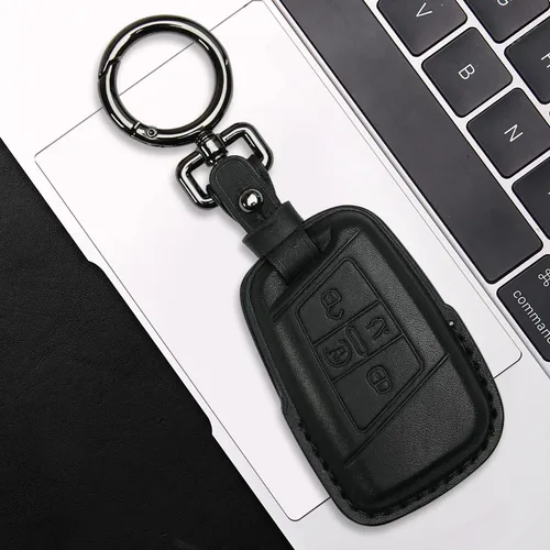 Miniatura 4 de Tukellen para Volkswagen Funda de Llavero de Cuero Compatible con VW Atlas Golf Alltrack Jetta Passat Tiguan 2018-2025 Llavero Inteligente de 4