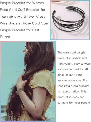 Miniatura 161 de Long tiantian Pulsera de oro gruesa para mujer, pulseras de oro delicadas, pulseras para mujer, pulseras apilables de eslabones de cadena