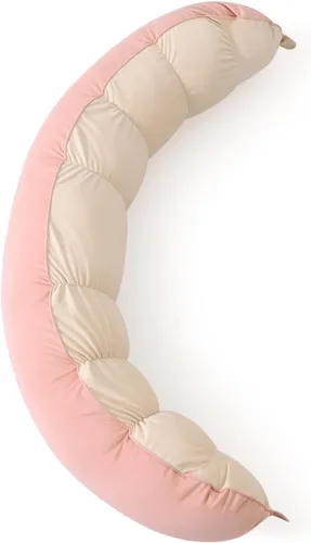 Miniatura 33 de Peallow(Pat. Pend) – Almohada larga redonda para el cuerpo para adultos, almohada de refuerzo para dormir, almohada suave y de apoyo para dormir