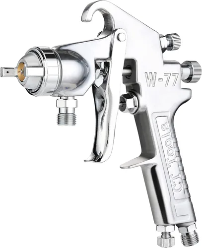 STARY Pistola de pintura de pulverización de aire de alimentación a presión, pulverizadores de pintura sin taza para el hogar o el automóvil, tamaño