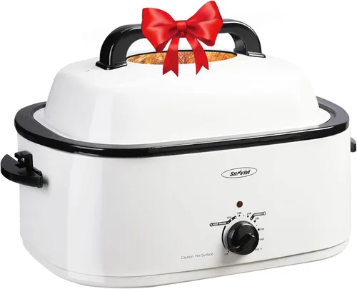 Miniatura 15 de Sunvivi Horno Tostador con Tapa de Autohilvanado, Horno Eléctrico de 20 Cuartos con Bandeja y Rejilla Extraíbles, Control de Temperatura de Rango